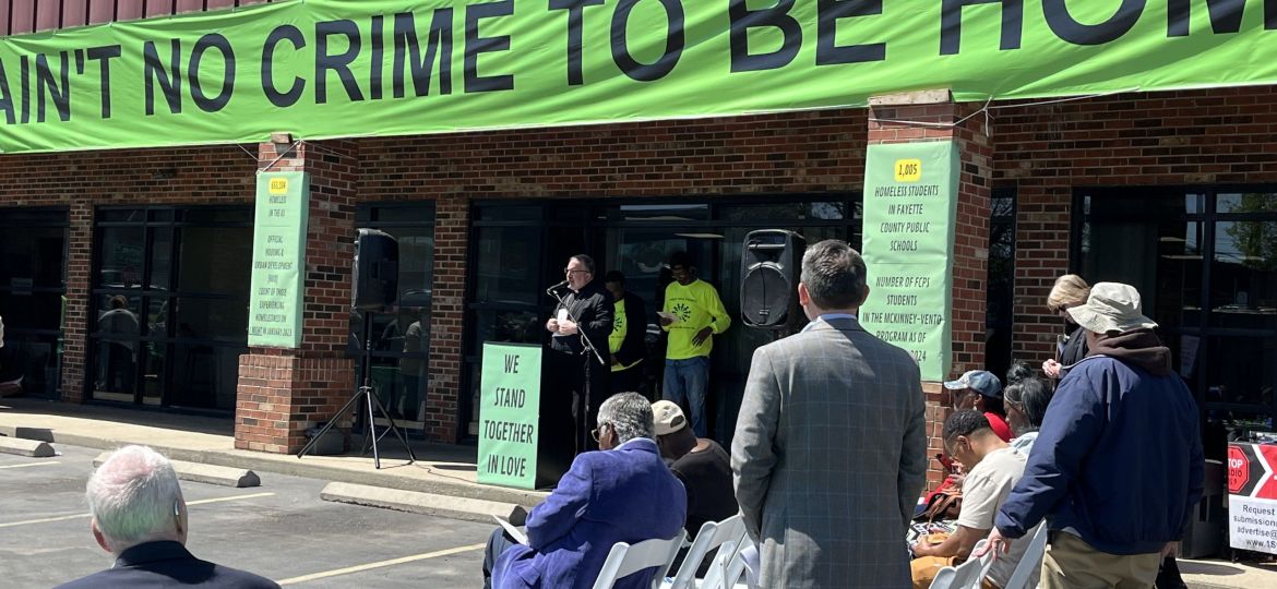 Bishop John at rally 4-22-24