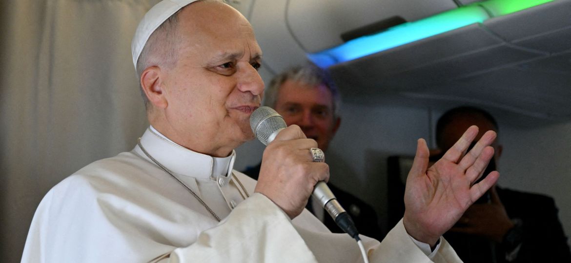 POPE LEO ALGERIA PLANE